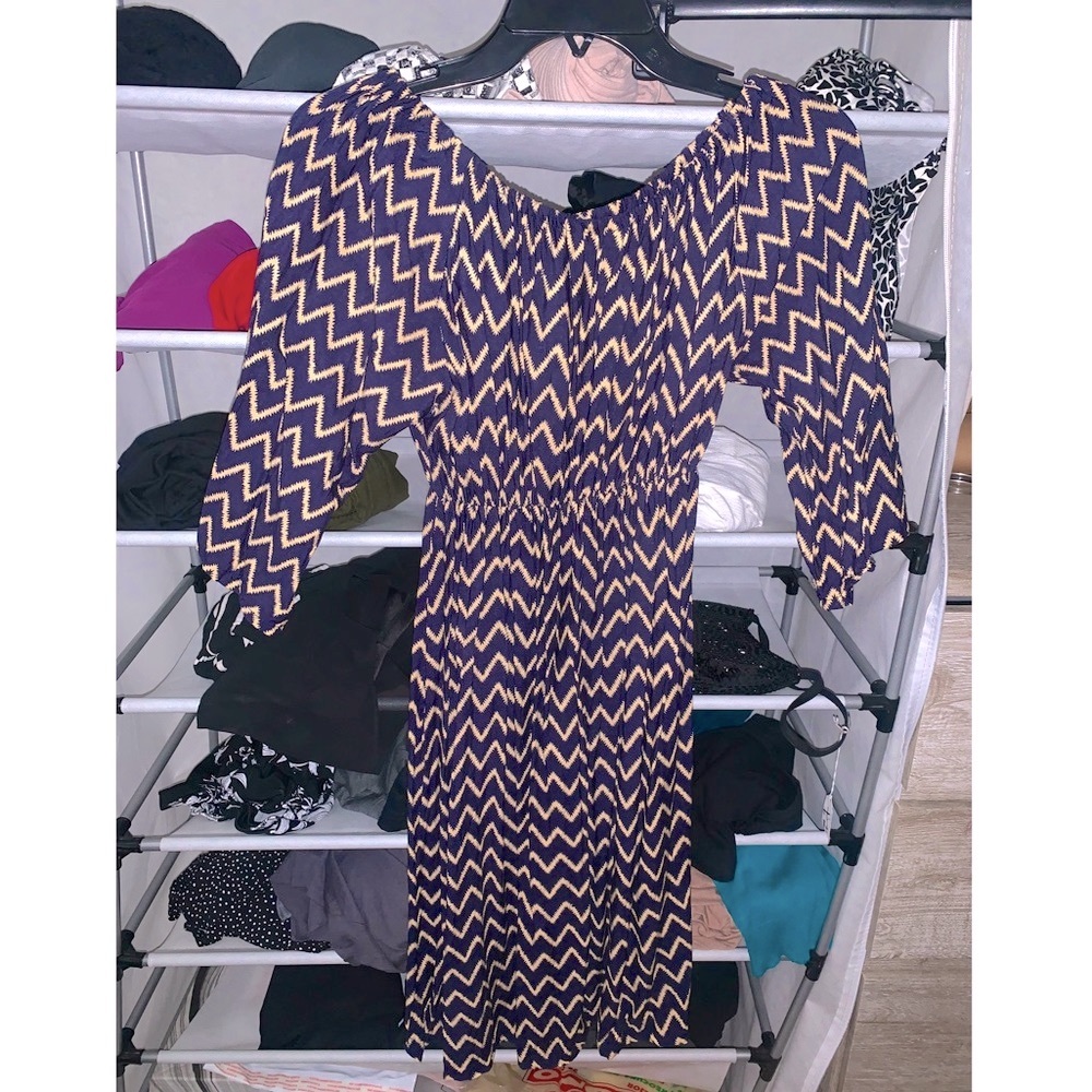 Off shoulders Boho Dress runs up to XL